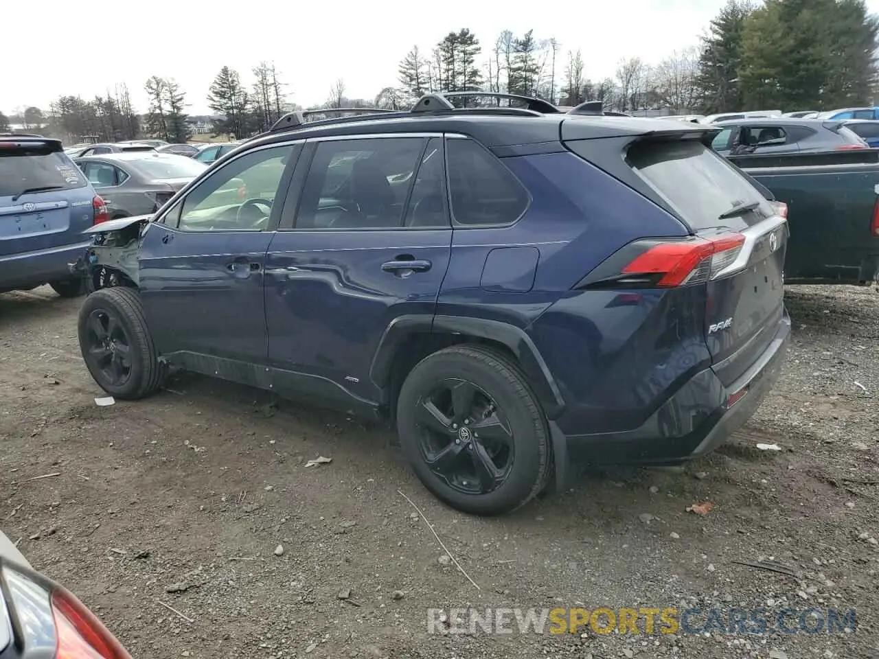 2 fotografías del automóvil dañado JTMEWRFV0LJ032733 TOYOTA RAV4 2020