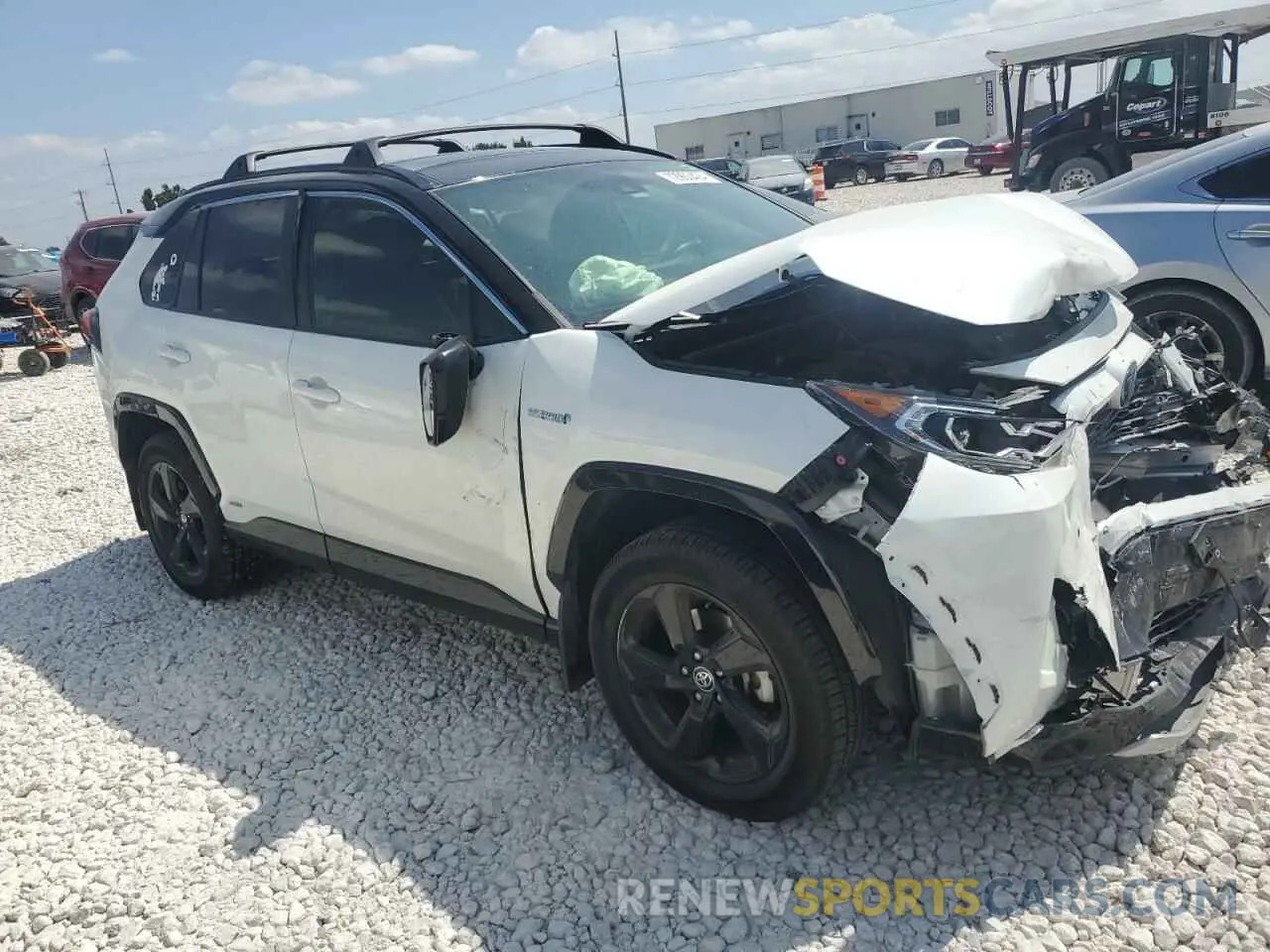 4 fotografías del automóvil dañado JTMEWRFV3LD532660 TOYOTA RAV4 2020