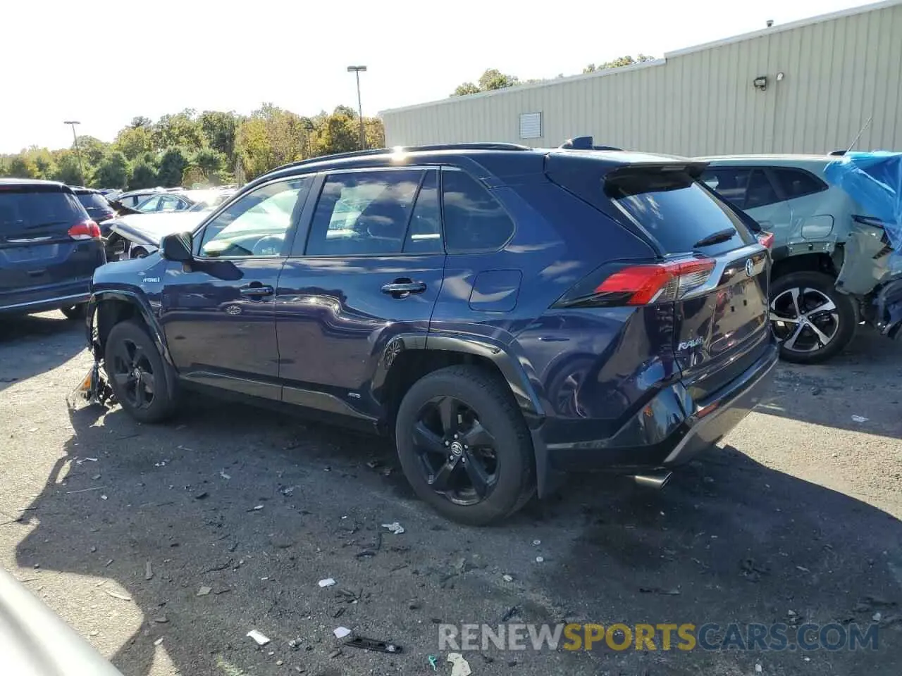 2 fotografías del automóvil dañado JTMEWRFV3LD538460 TOYOTA RAV4 2020