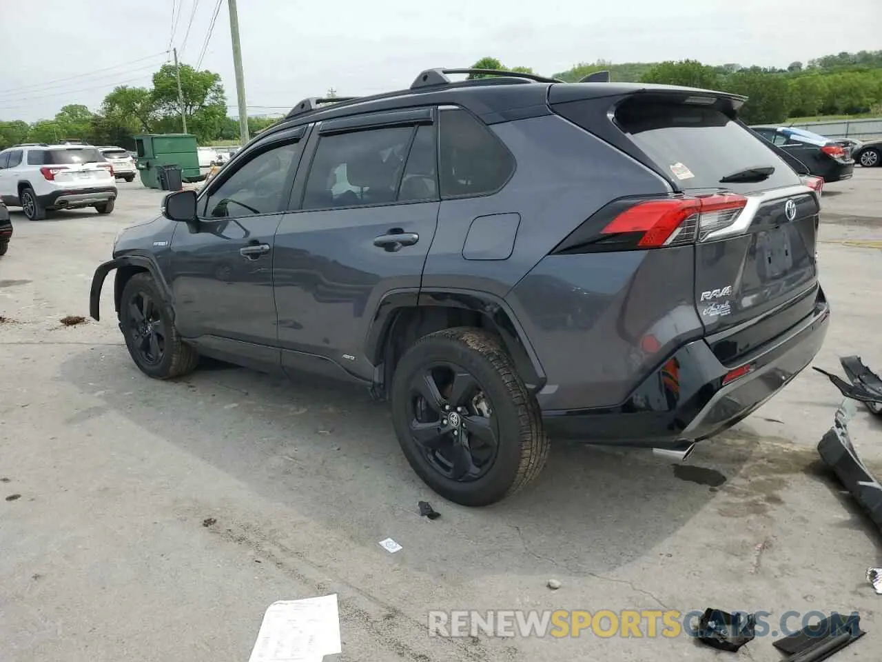 2 fotografías del automóvil dañado JTMEWRFV3LJ031687 TOYOTA RAV4 2020