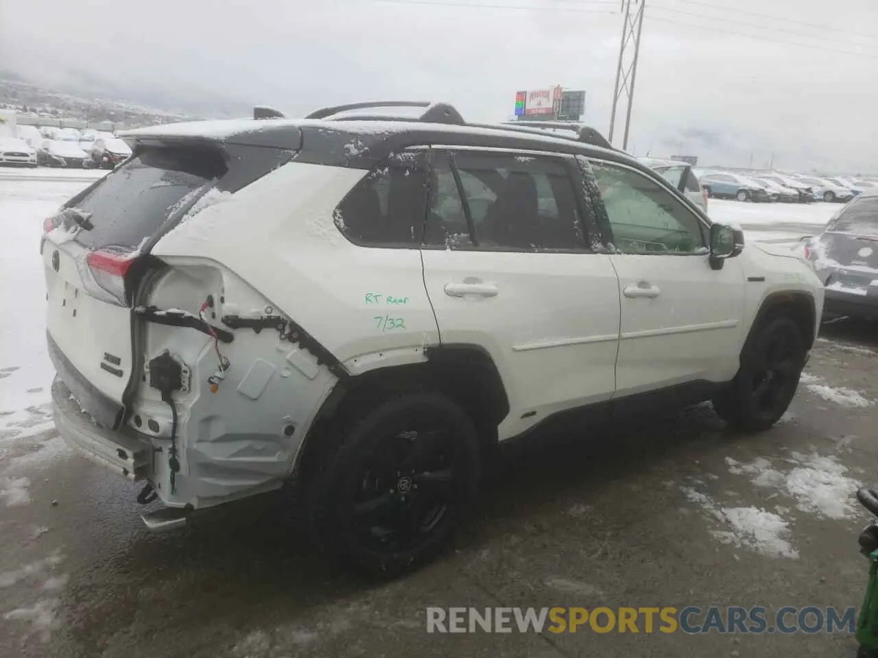 3 fotografías del automóvil dañado JTMEWRFV4LJ034954 TOYOTA RAV4 2020