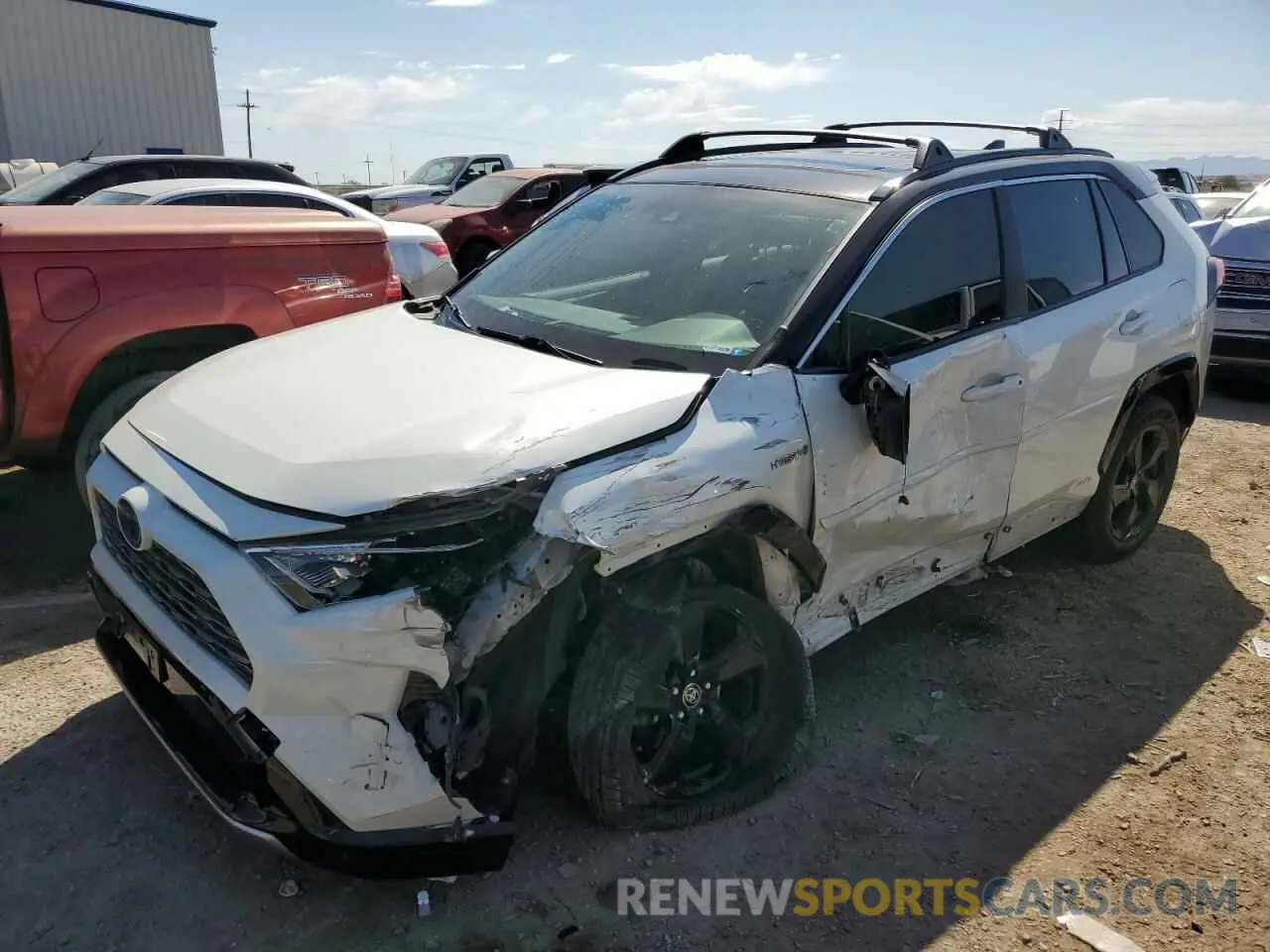 1 fotografías del automóvil dañado JTMEWRFV4LJ046182 TOYOTA RAV4 2020
