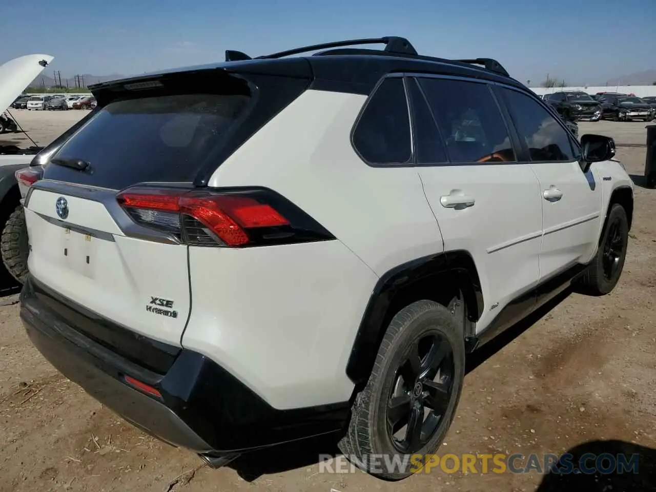 3 fotografías del automóvil dañado JTMEWRFV4LJ046182 TOYOTA RAV4 2020
