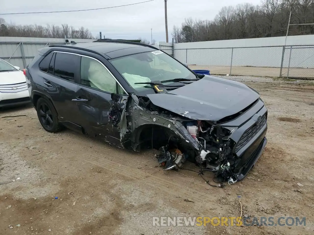 4 fotografías del automóvil dañado JTMEWRFV5LD533051 TOYOTA RAV4 2020