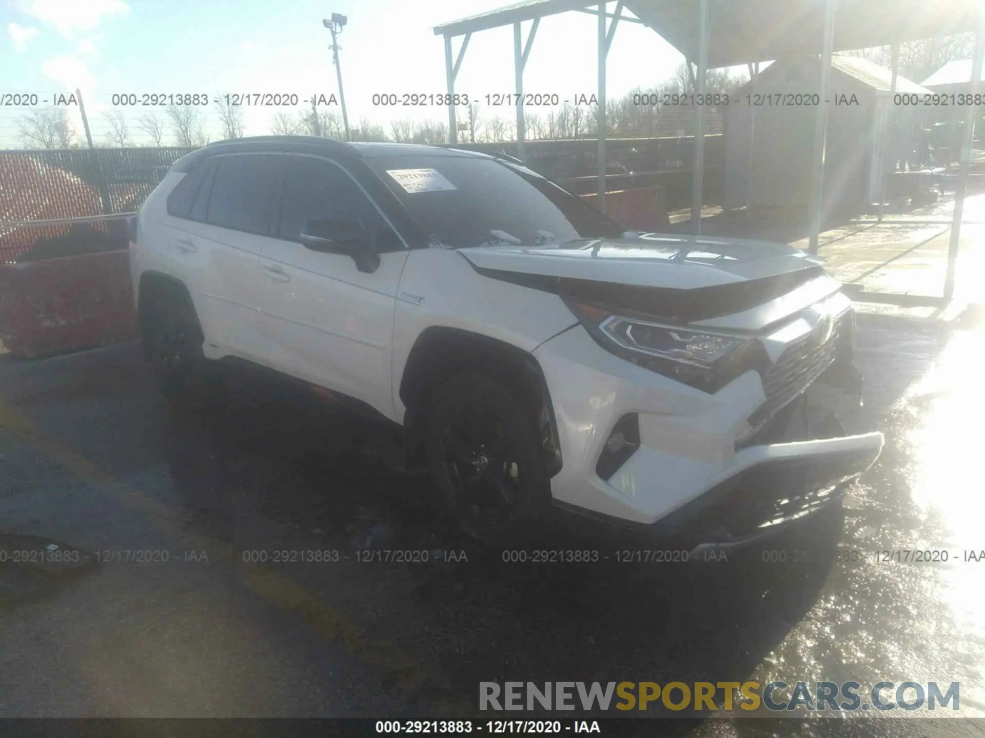 1 fotografías del automóvil dañado JTMEWRFV8LJ030776 TOYOTA RAV4 2020
