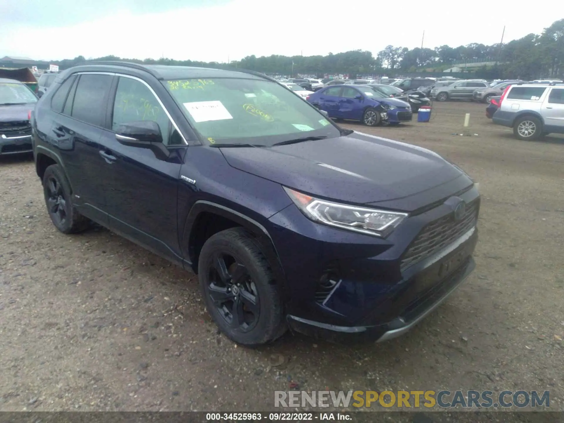 1 fotografías del automóvil dañado JTMEWRFV8LJ038408 TOYOTA RAV4 2020