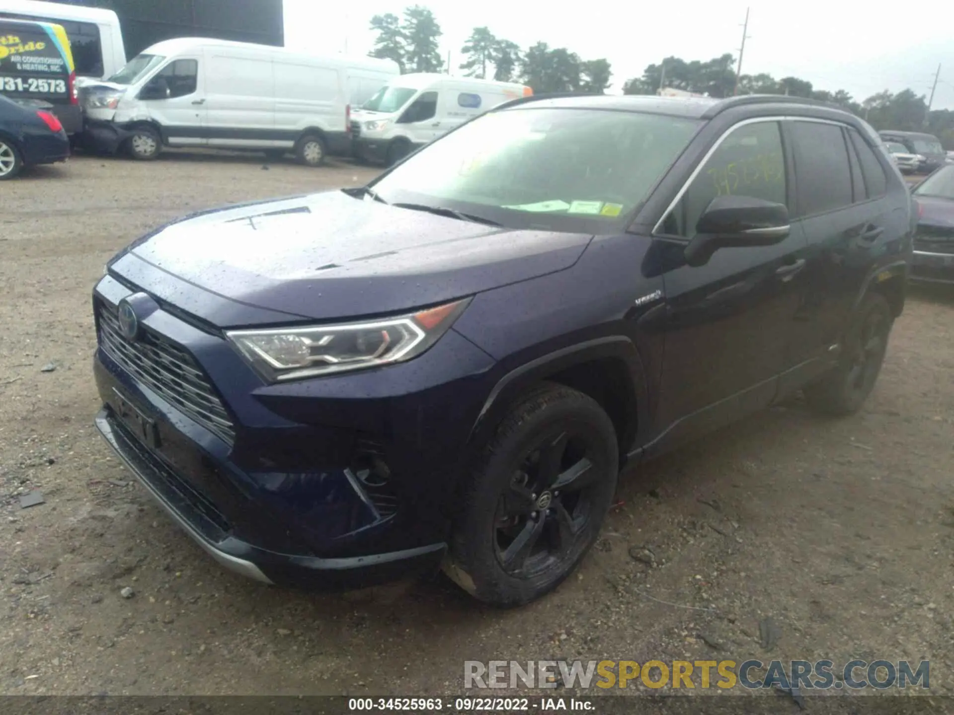 2 fotografías del automóvil dañado JTMEWRFV8LJ038408 TOYOTA RAV4 2020