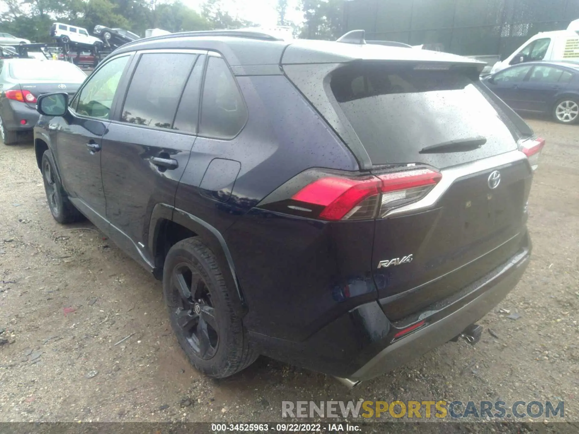 3 fotografías del automóvil dañado JTMEWRFV8LJ038408 TOYOTA RAV4 2020