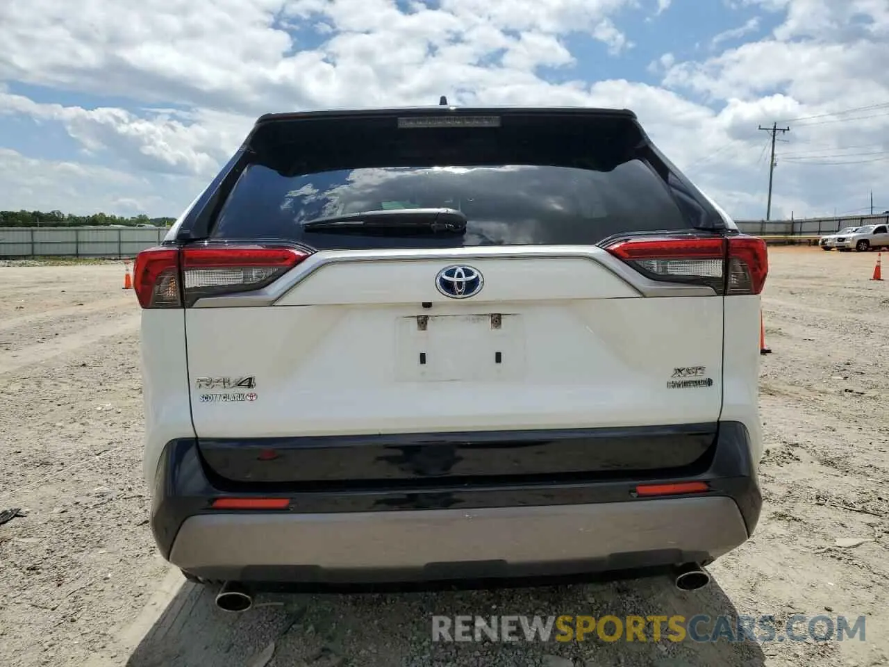 6 fotografías del automóvil dañado JTMEWRFV9LD539385 TOYOTA RAV4 2020