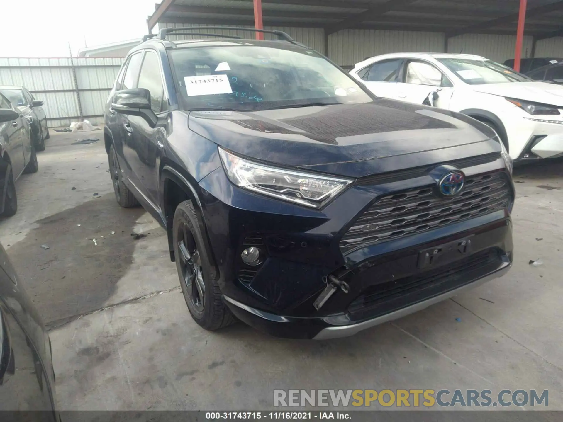 1 fotografías del automóvil dañado JTMEWRFV9LD546515 TOYOTA RAV4 2020