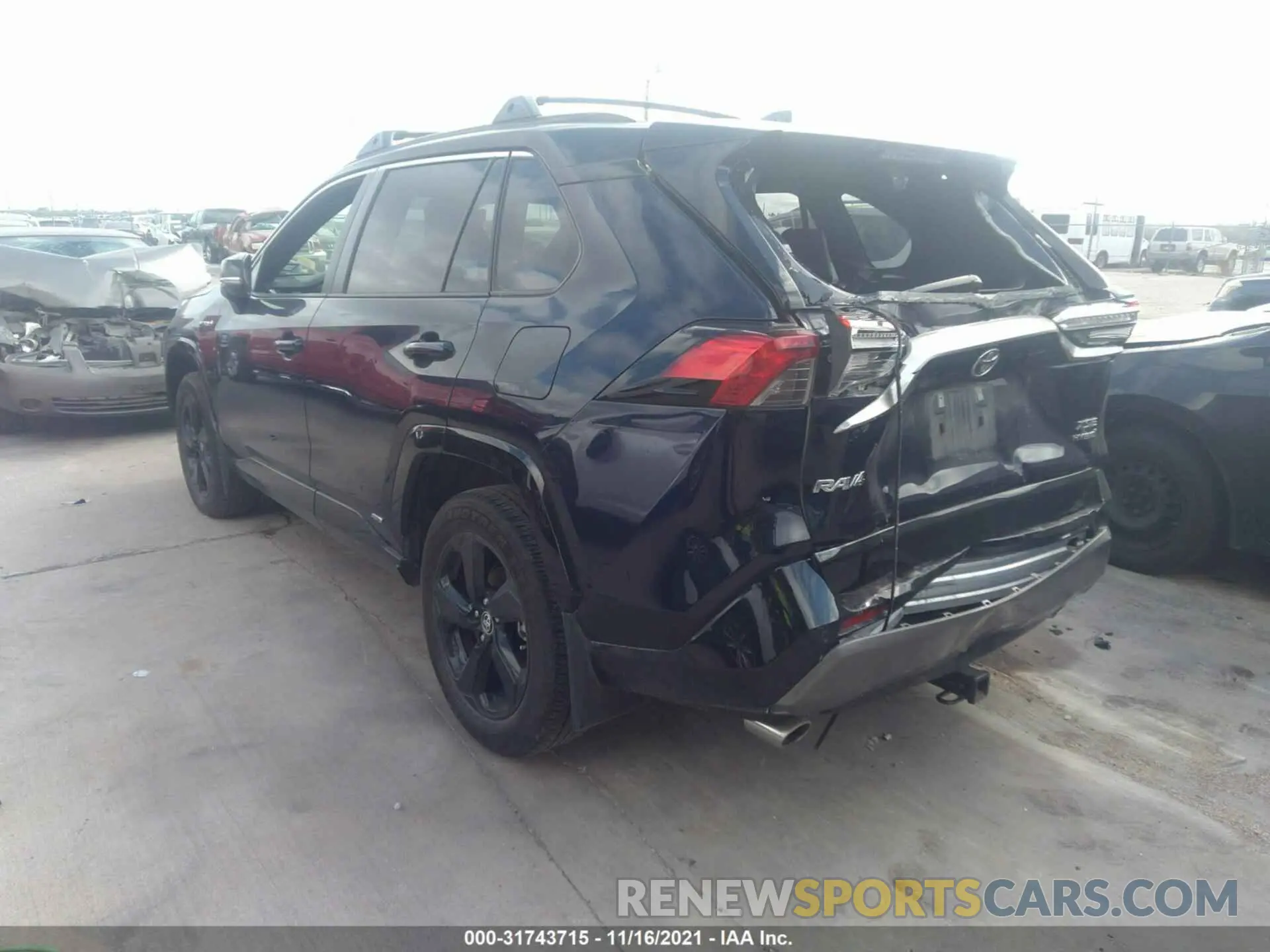 3 fotografías del automóvil dañado JTMEWRFV9LD546515 TOYOTA RAV4 2020