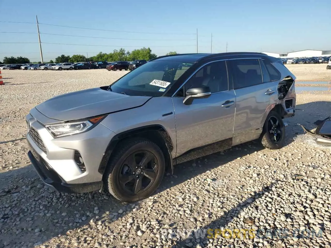 1 fotografías del automóvil dañado JTMEWRFV9LJ033203 TOYOTA RAV4 2020