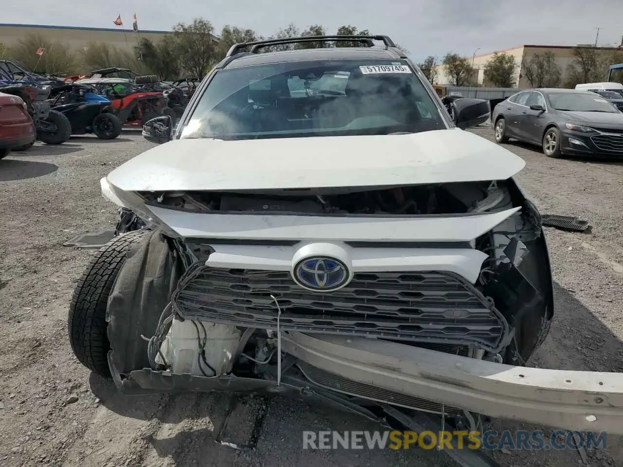 5 fotografías del automóvil dañado JTMEWRFVXLD528668 TOYOTA RAV4 2020