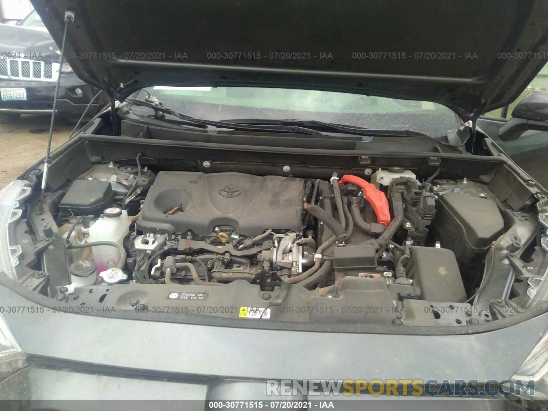 10 fotografías del automóvil dañado JTMEWRFVXLD545311 TOYOTA RAV4 2020