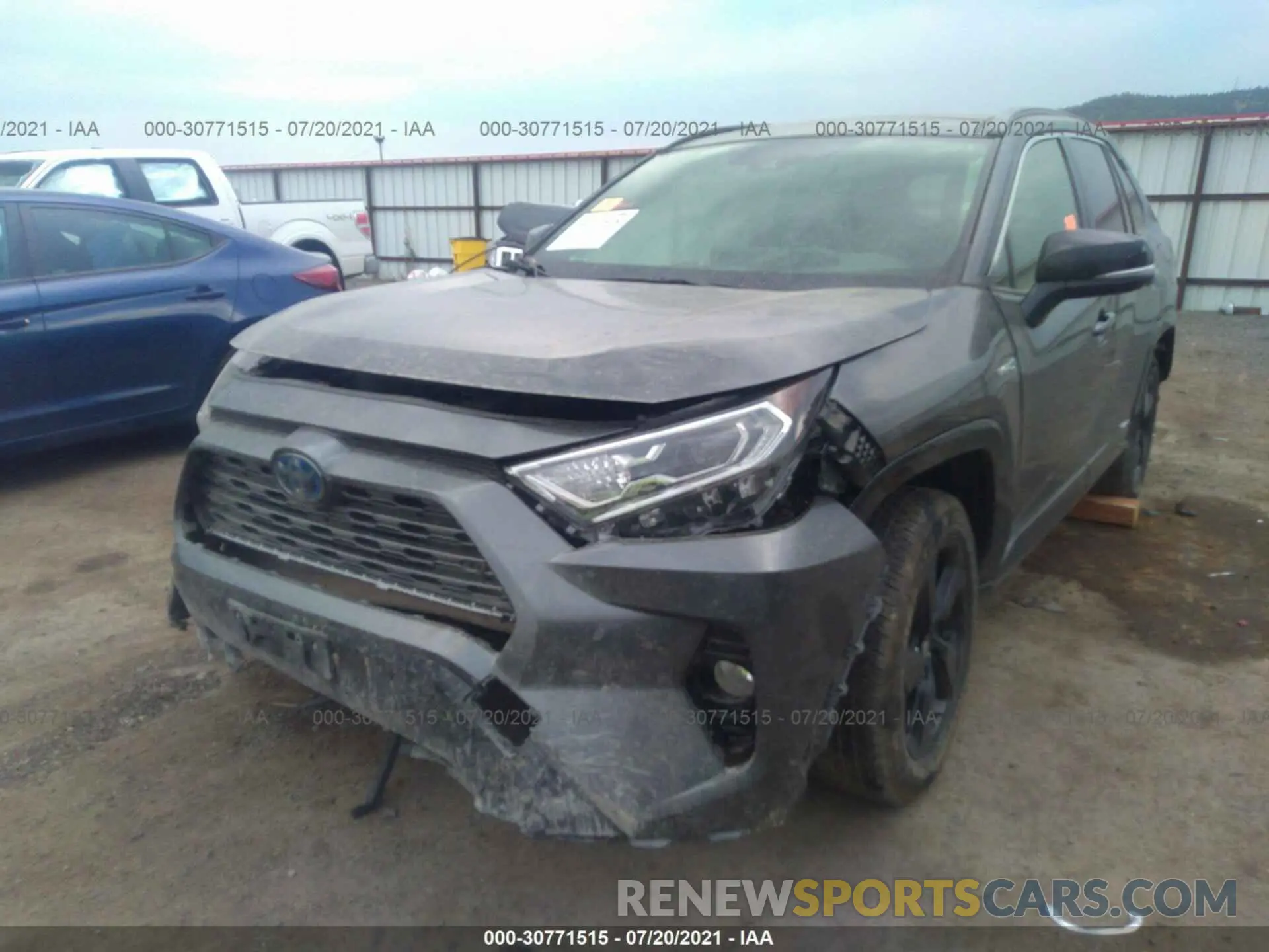 6 fotografías del automóvil dañado JTMEWRFVXLD545311 TOYOTA RAV4 2020