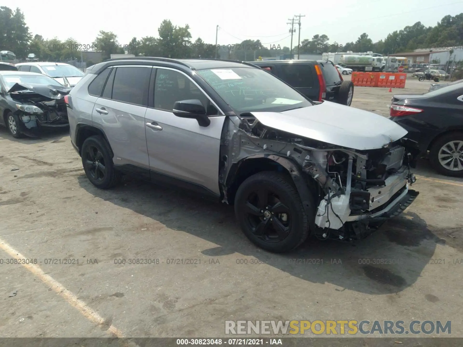 1 fotografías del automóvil dañado JTMEWRFVXLJ032304 TOYOTA RAV4 2020