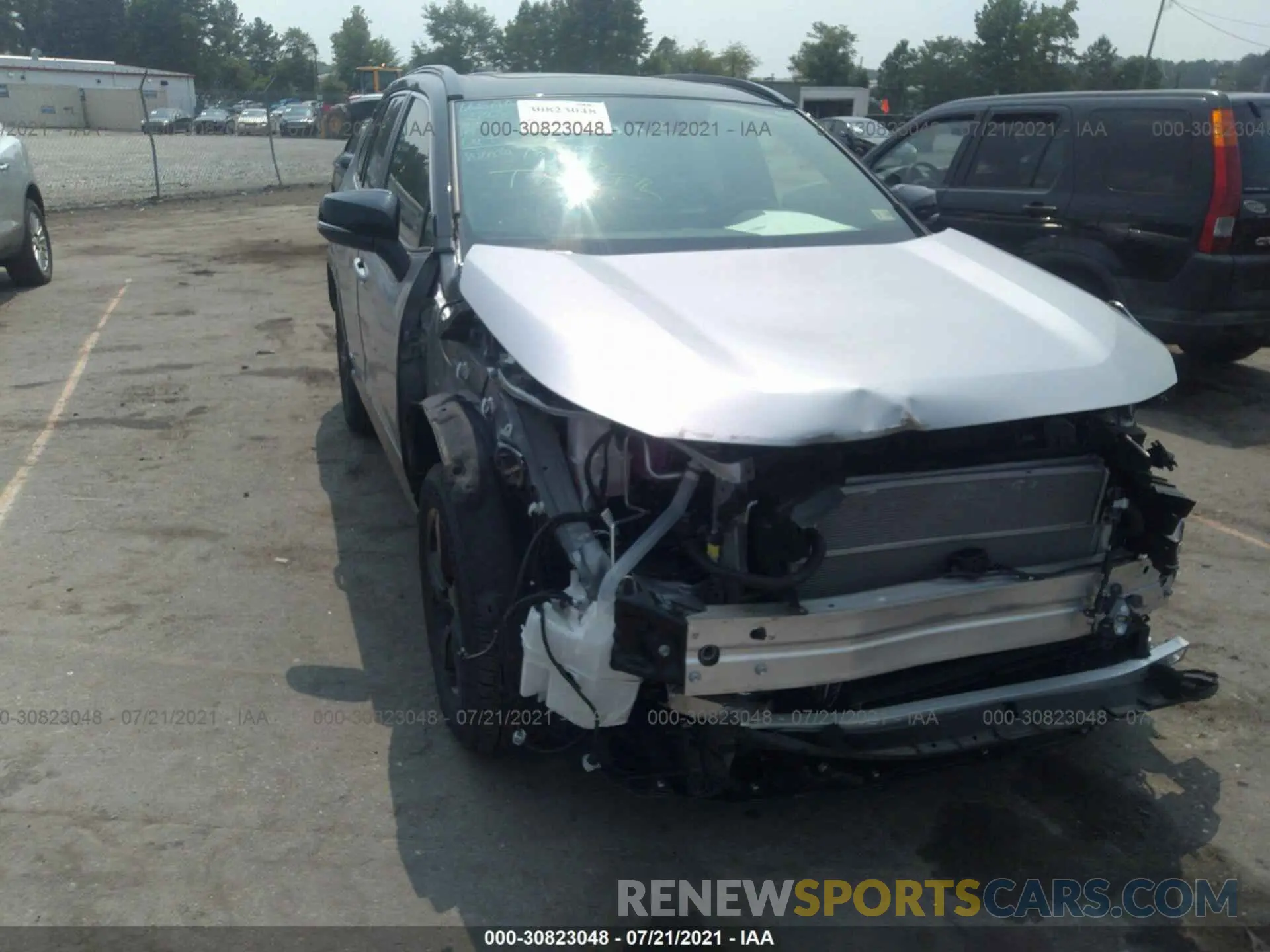 6 fotografías del automóvil dañado JTMEWRFVXLJ032304 TOYOTA RAV4 2020