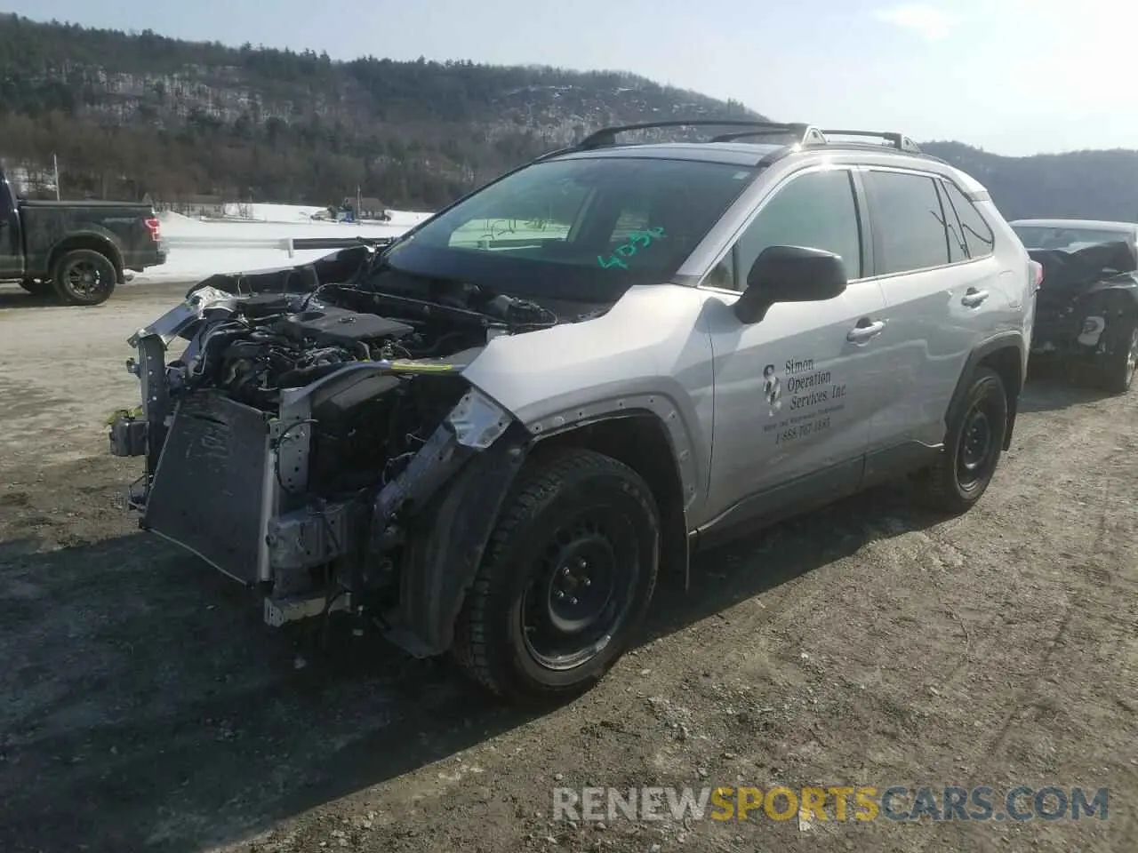 2 fotografías del automóvil dañado JTMF1RFV5LD051733 TOYOTA RAV4 2020
