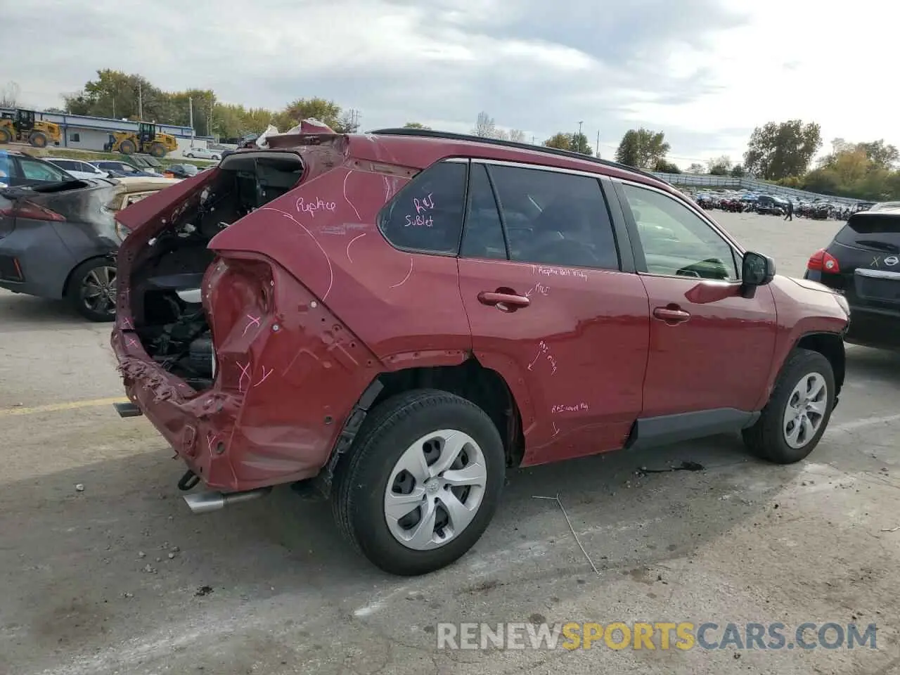 3 fotografías del automóvil dañado JTMF1RFV7LD055718 TOYOTA RAV4 2020
