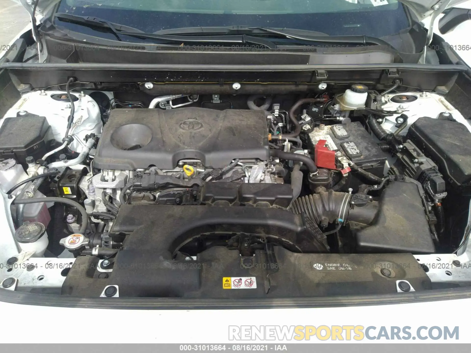 10 fotografías del automóvil dañado JTMG1RFV2LD050320 TOYOTA RAV4 2020