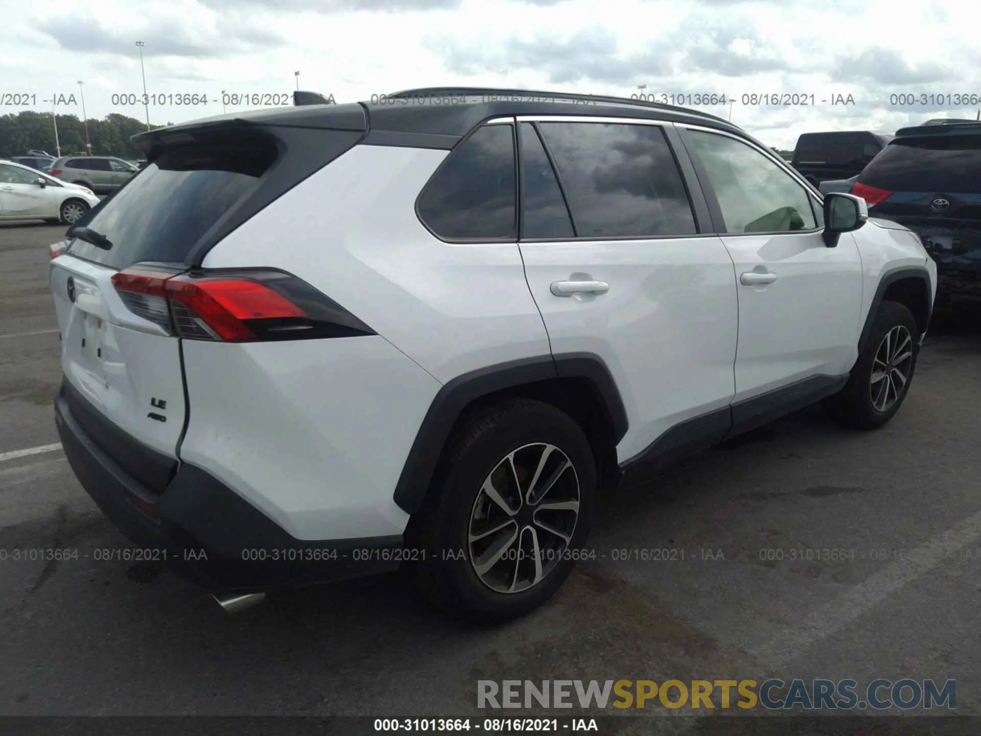 4 fotografías del automóvil dañado JTMG1RFV2LD050320 TOYOTA RAV4 2020