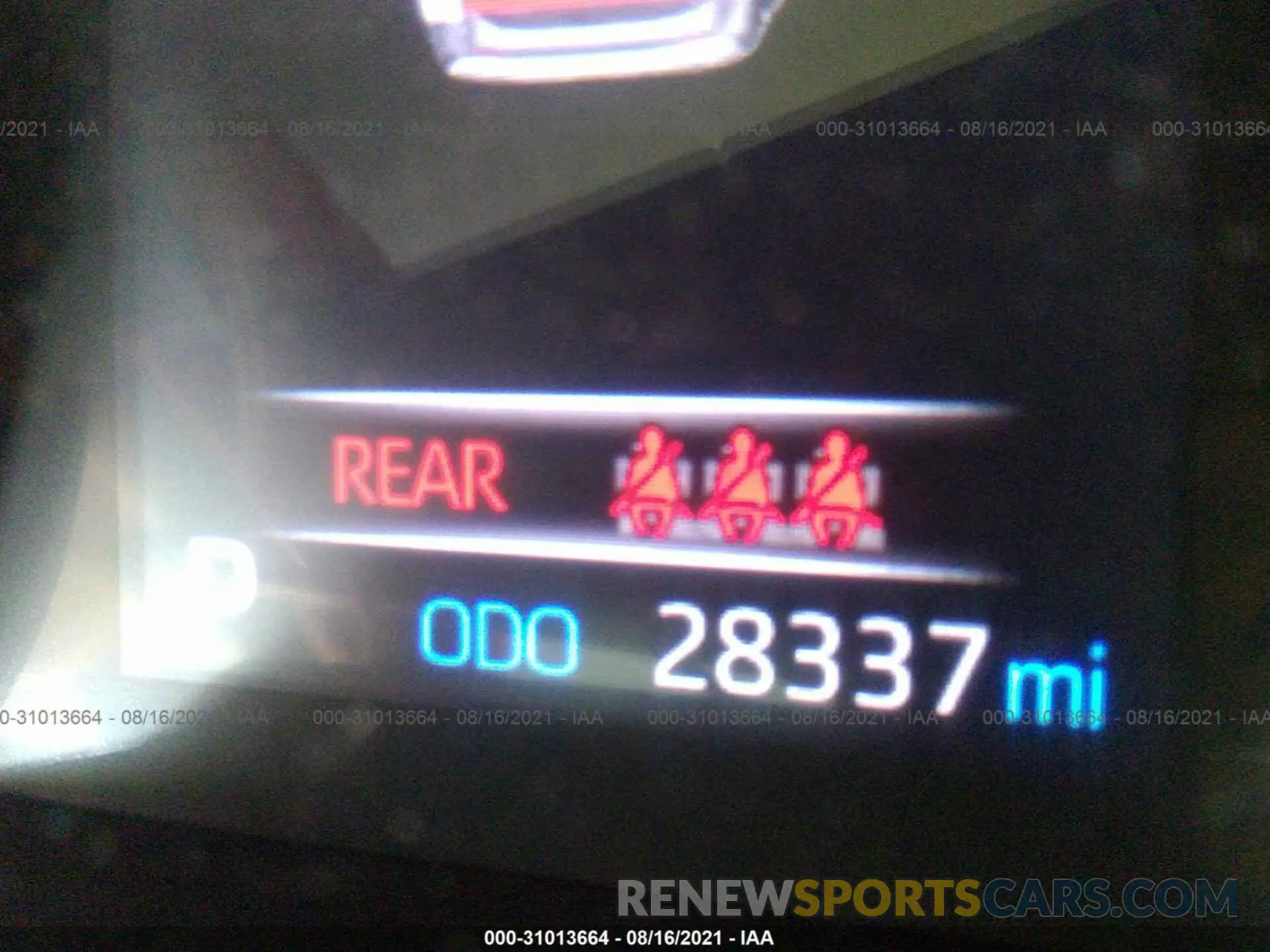 7 fotografías del automóvil dañado JTMG1RFV2LD050320 TOYOTA RAV4 2020