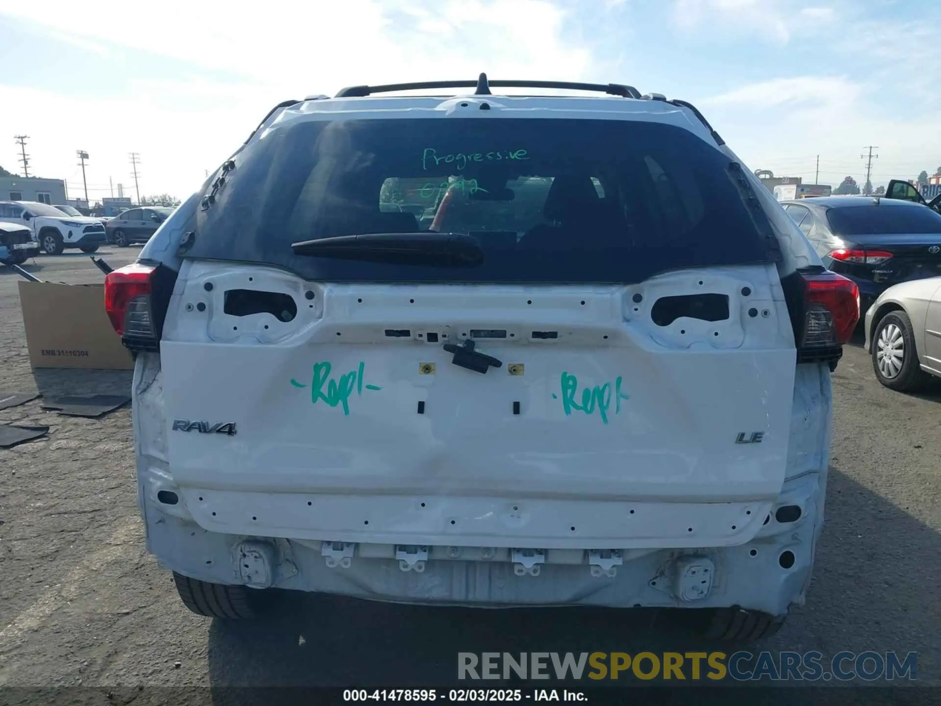 6 fotografías del automóvil dañado JTMH1RFV1LD048496 TOYOTA RAV4 2020