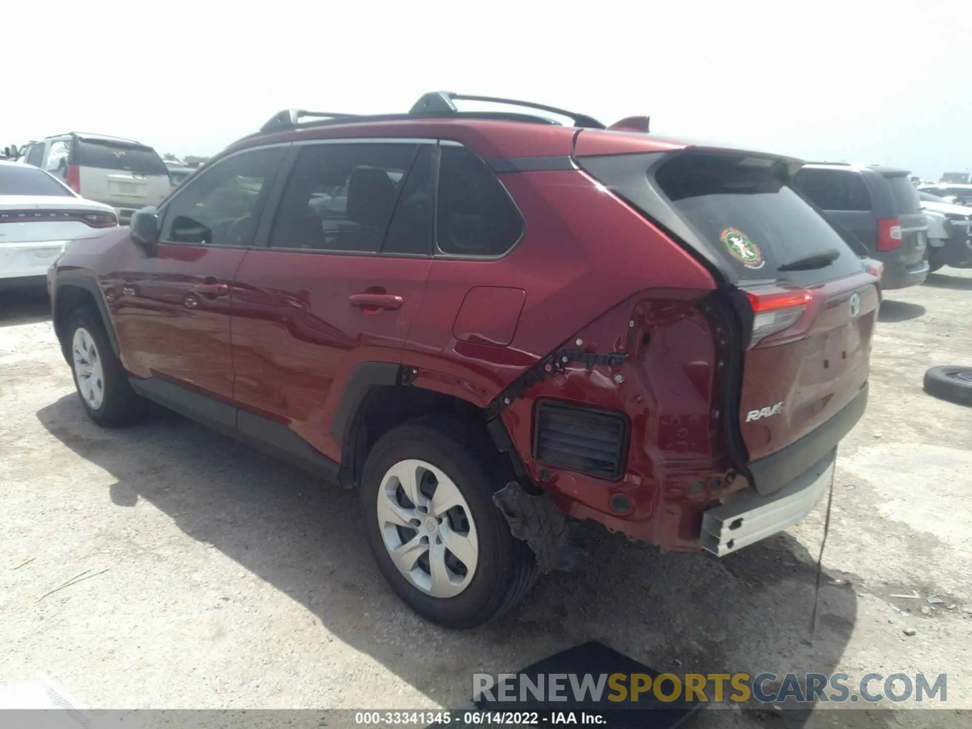 3 fotografías del automóvil dañado JTMH1RFV1LD049115 TOYOTA RAV4 2020