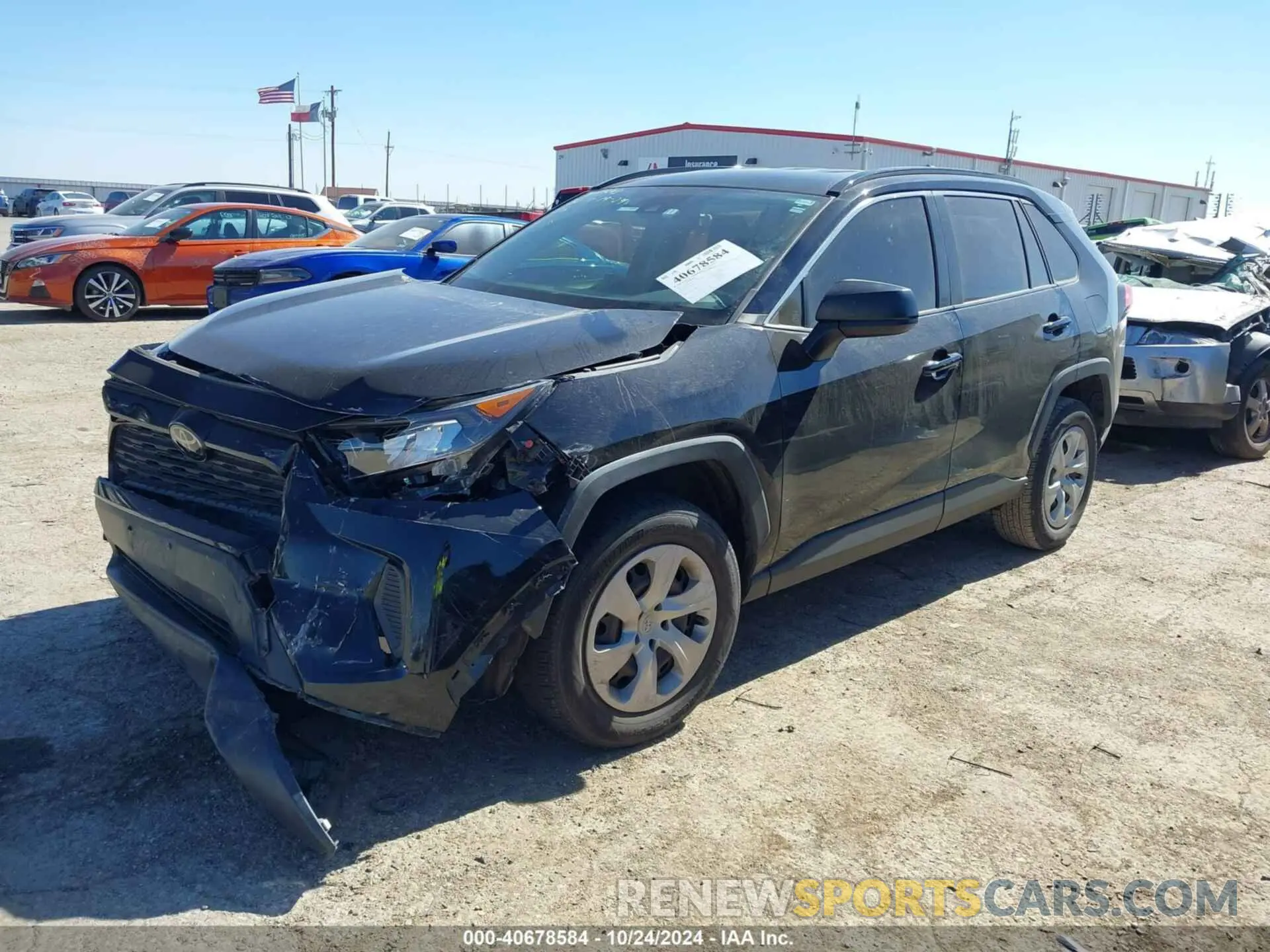 2 fotografías del automóvil dañado JTMH1RFV3LD053022 TOYOTA RAV4 2020