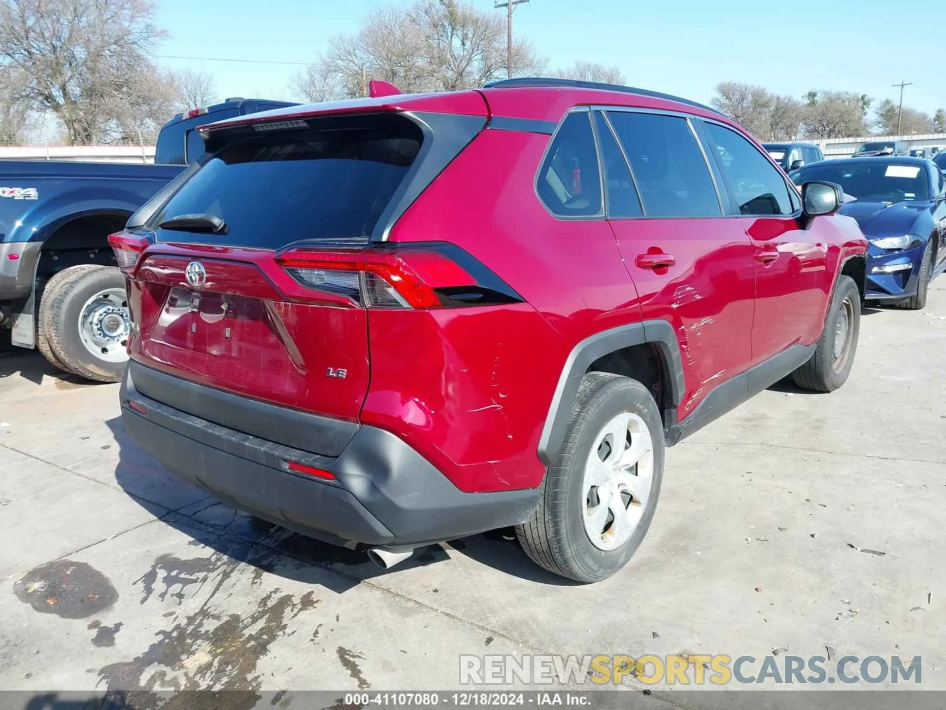 4 fotografías del automóvil dañado JTMH1RFV5LD044631 TOYOTA RAV4 2020