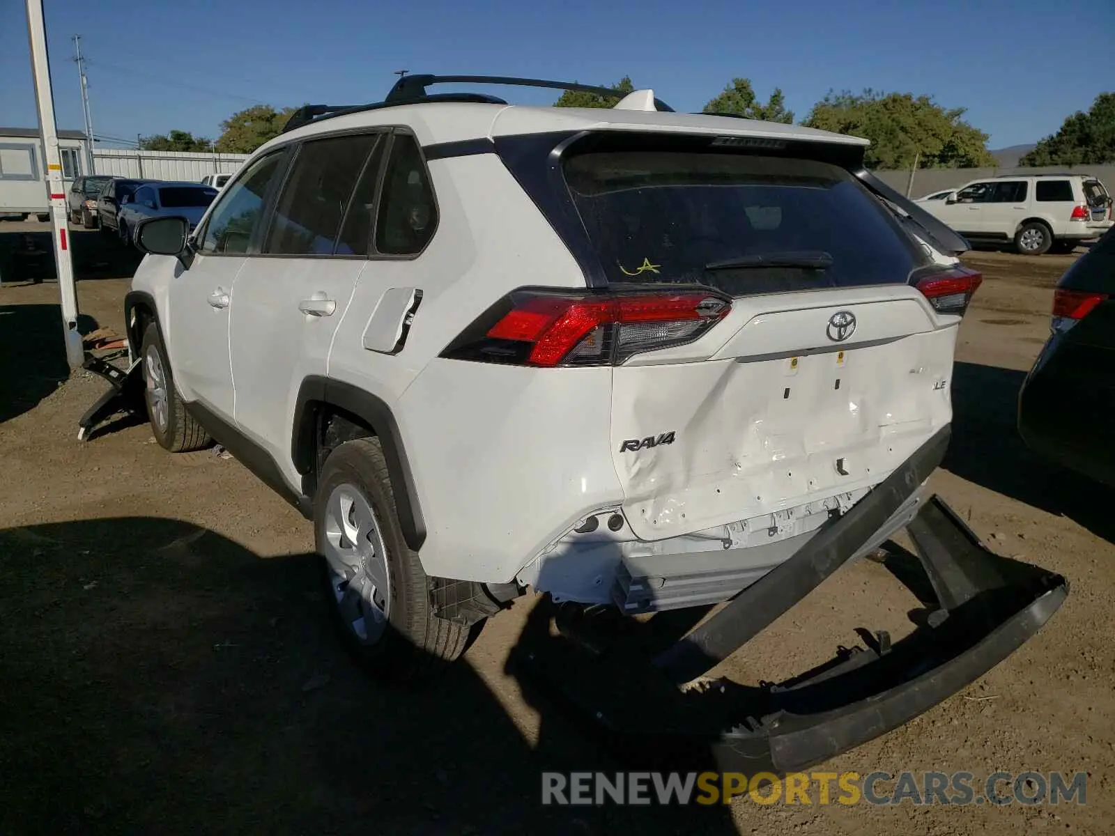 3 fotografías del automóvil dañado JTMH1RFV7LD049930 TOYOTA RAV4 2020