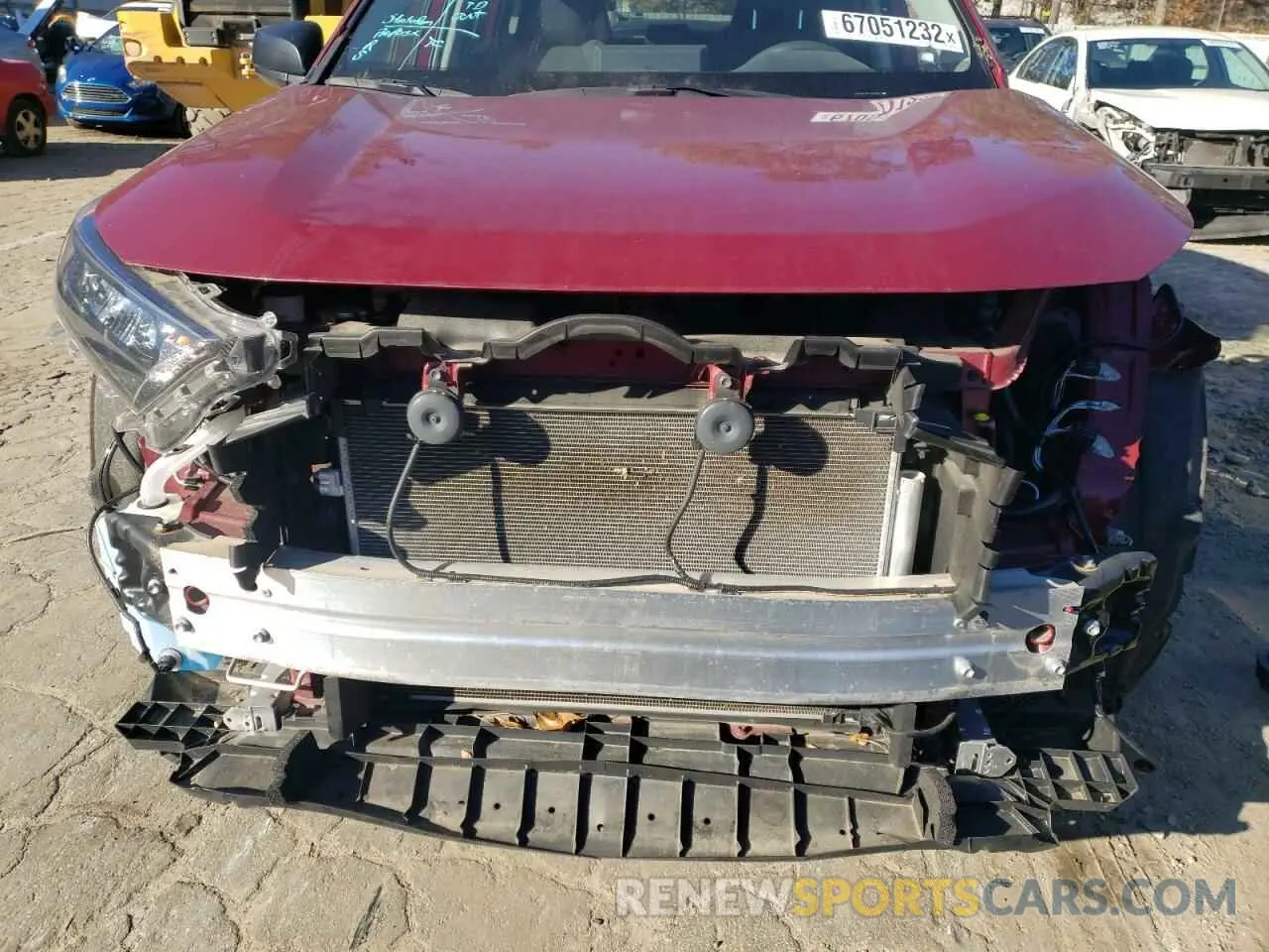 5 fotografías del automóvil dañado JTMH1RFV7LD049992 TOYOTA RAV4 2020