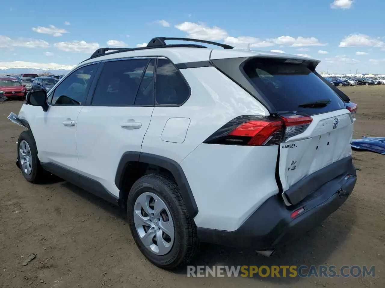 2 fotografías del automóvil dañado JTMH1RFV7LD050284 TOYOTA RAV4 2020