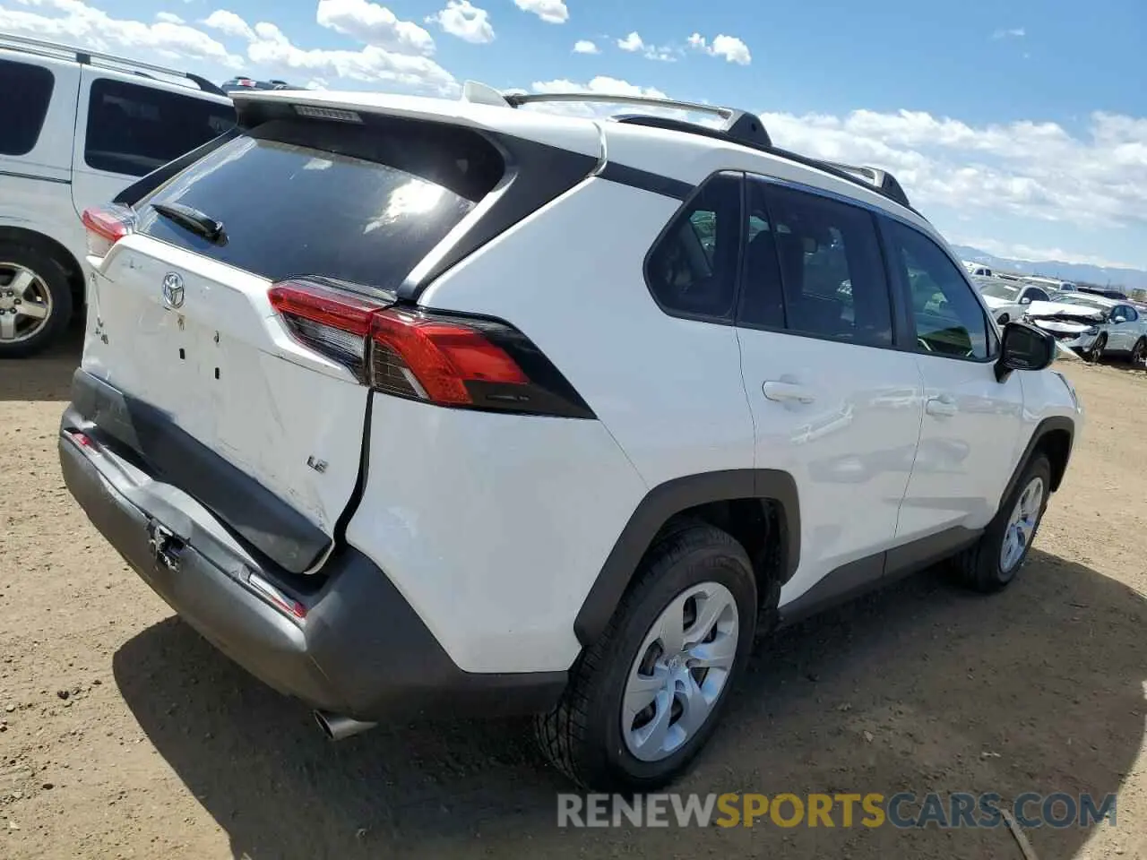 3 fotografías del automóvil dañado JTMH1RFV7LD050284 TOYOTA RAV4 2020