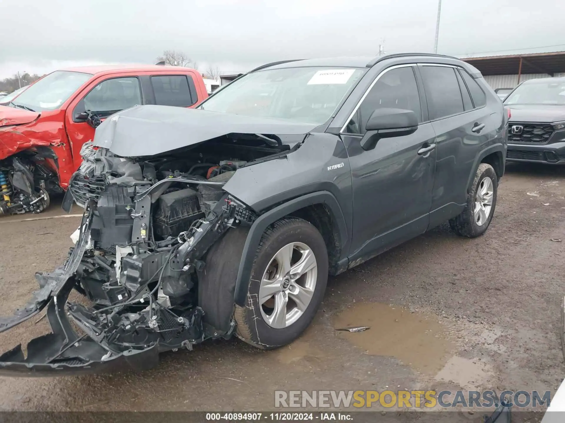 2 fotografías del automóvil dañado JTMLWRFV5LD060565 TOYOTA RAV4 2020