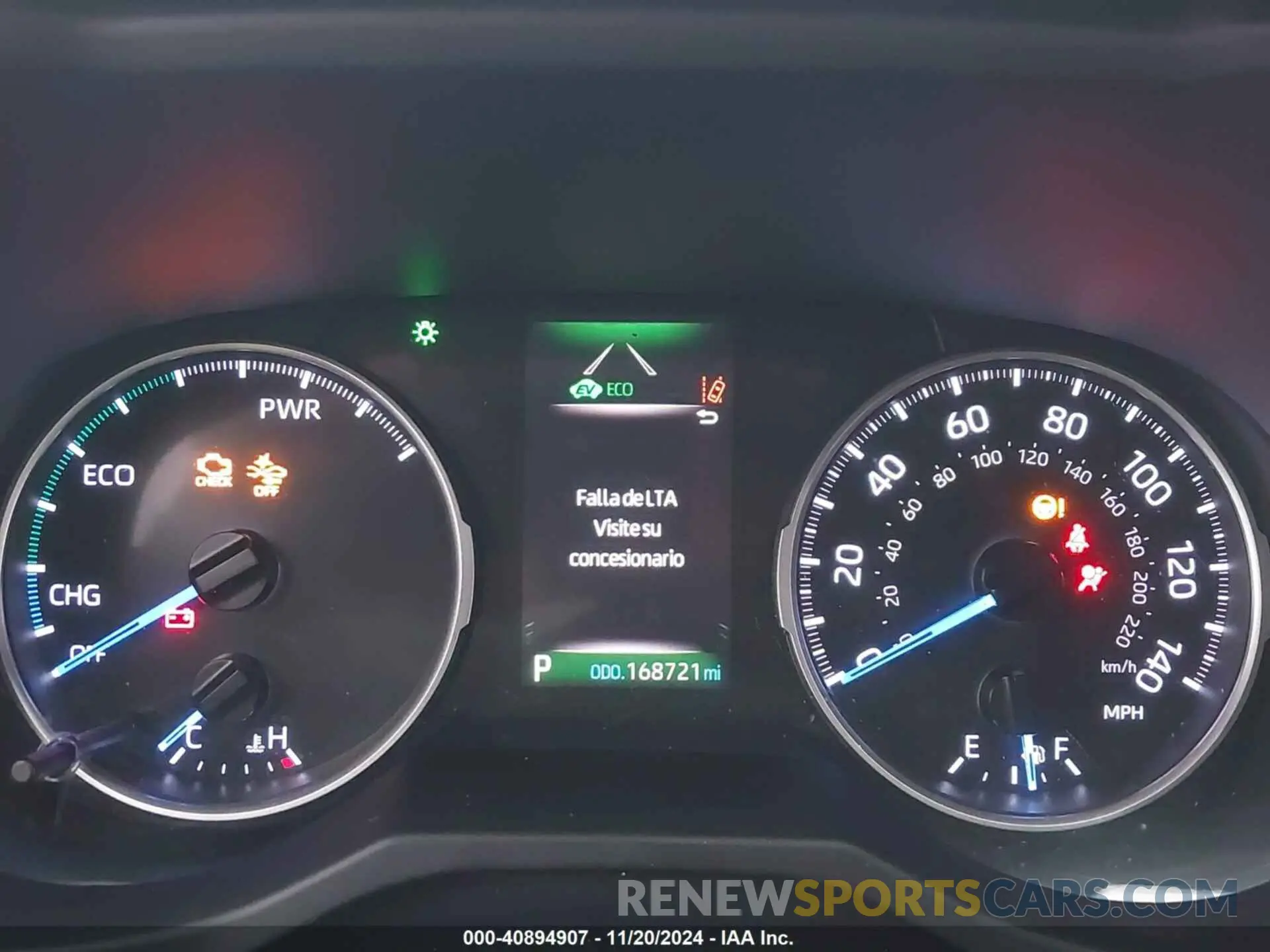 7 fotografías del automóvil dañado JTMLWRFV5LD060565 TOYOTA RAV4 2020