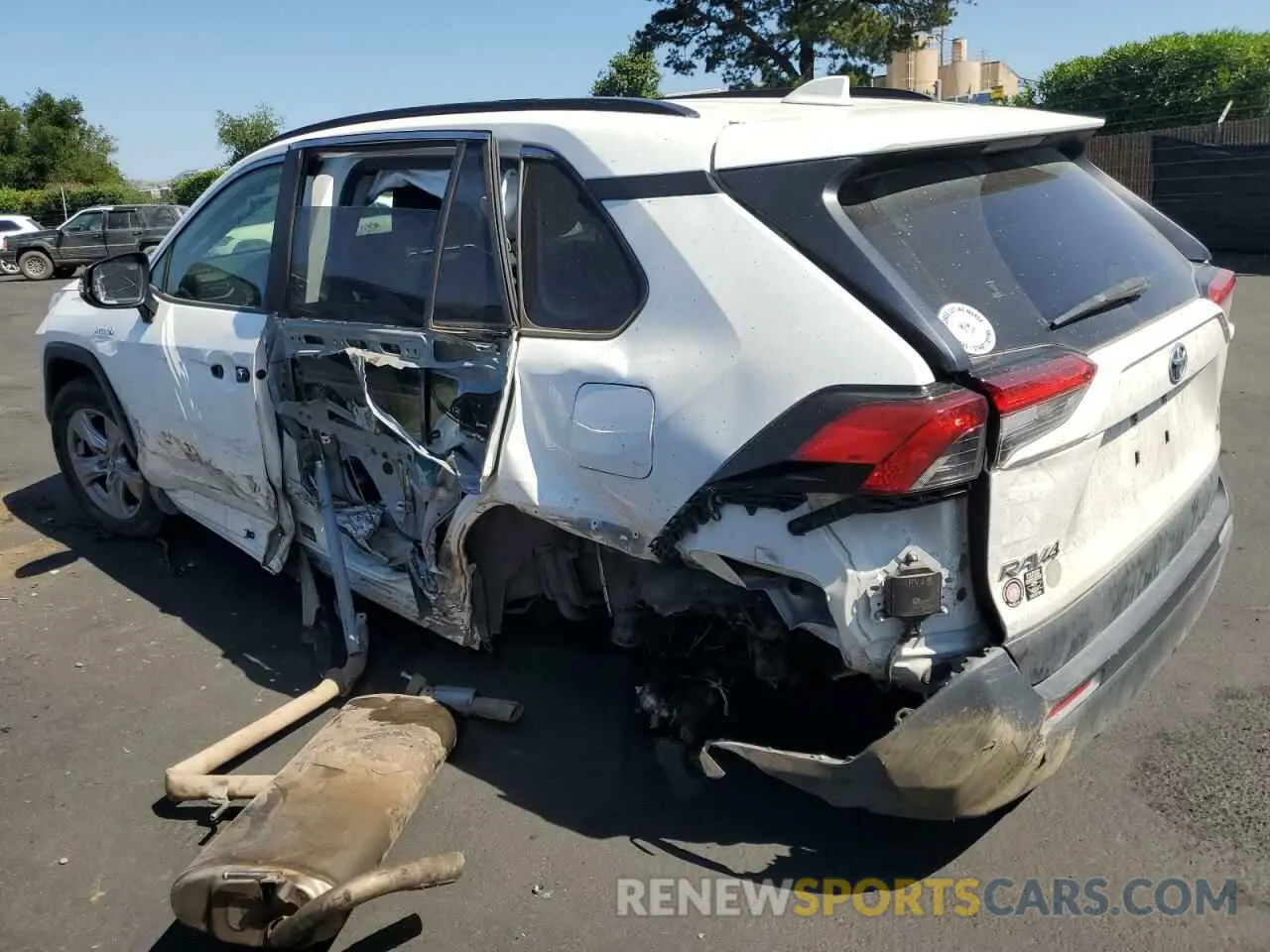 2 fotografías del automóvil dañado JTMMWRFV0LD548486 TOYOTA RAV4 2020