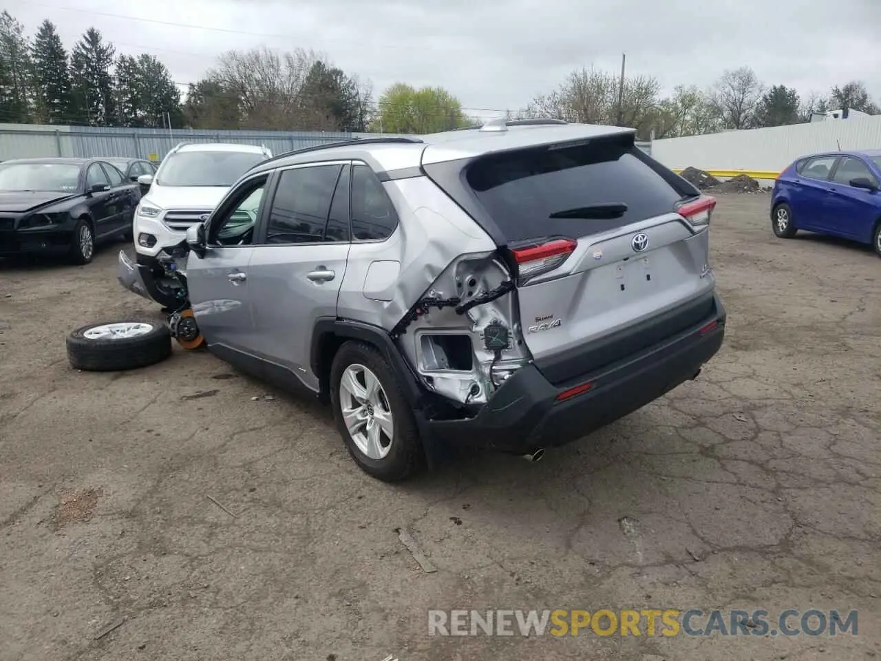 3 fotografías del automóvil dañado JTMMWRFV1LD055593 TOYOTA RAV4 2020