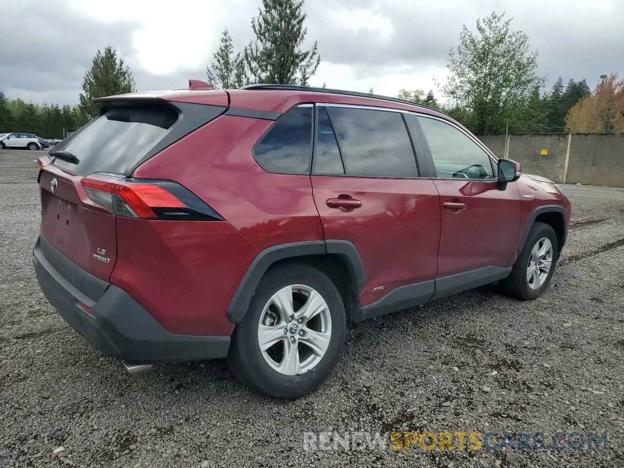3 fotografías del automóvil dañado JTMMWRFV4LD055507 TOYOTA RAV4 2020