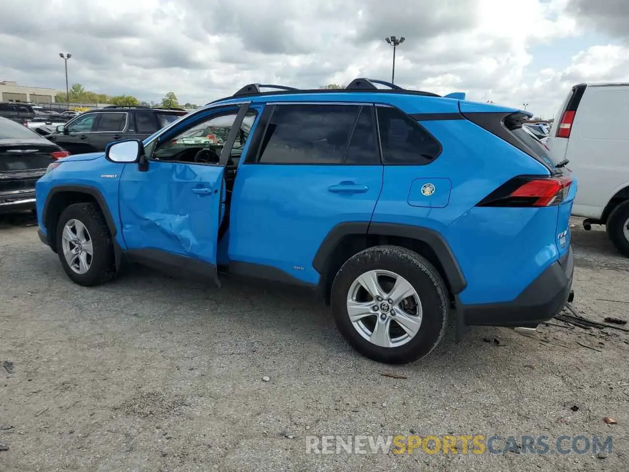 2 fotografías del automóvil dañado JTMMWRFV6LD054648 TOYOTA RAV4 2020