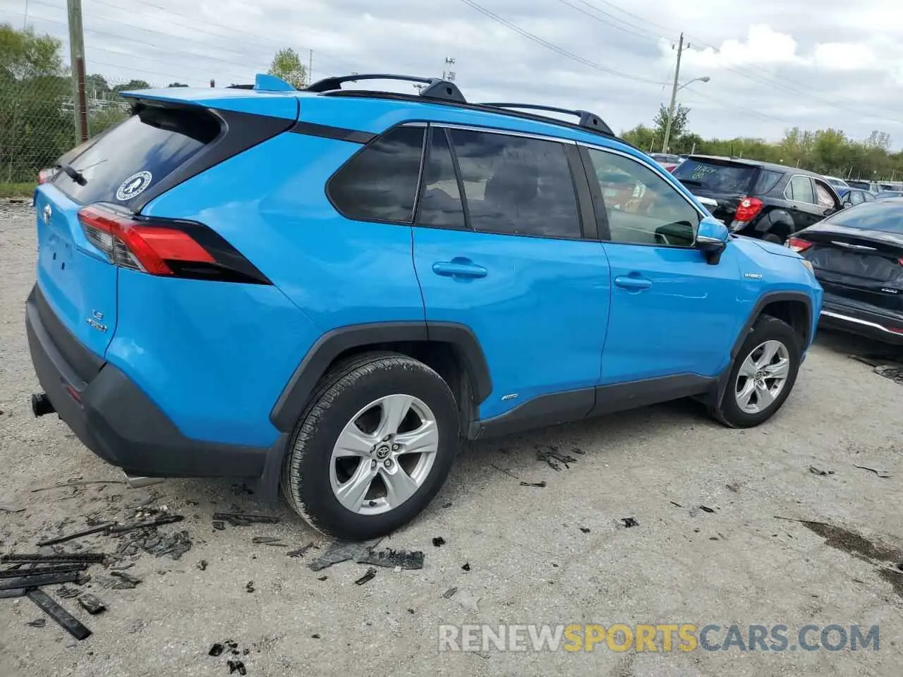 3 fotografías del automóvil dañado JTMMWRFV6LD054648 TOYOTA RAV4 2020
