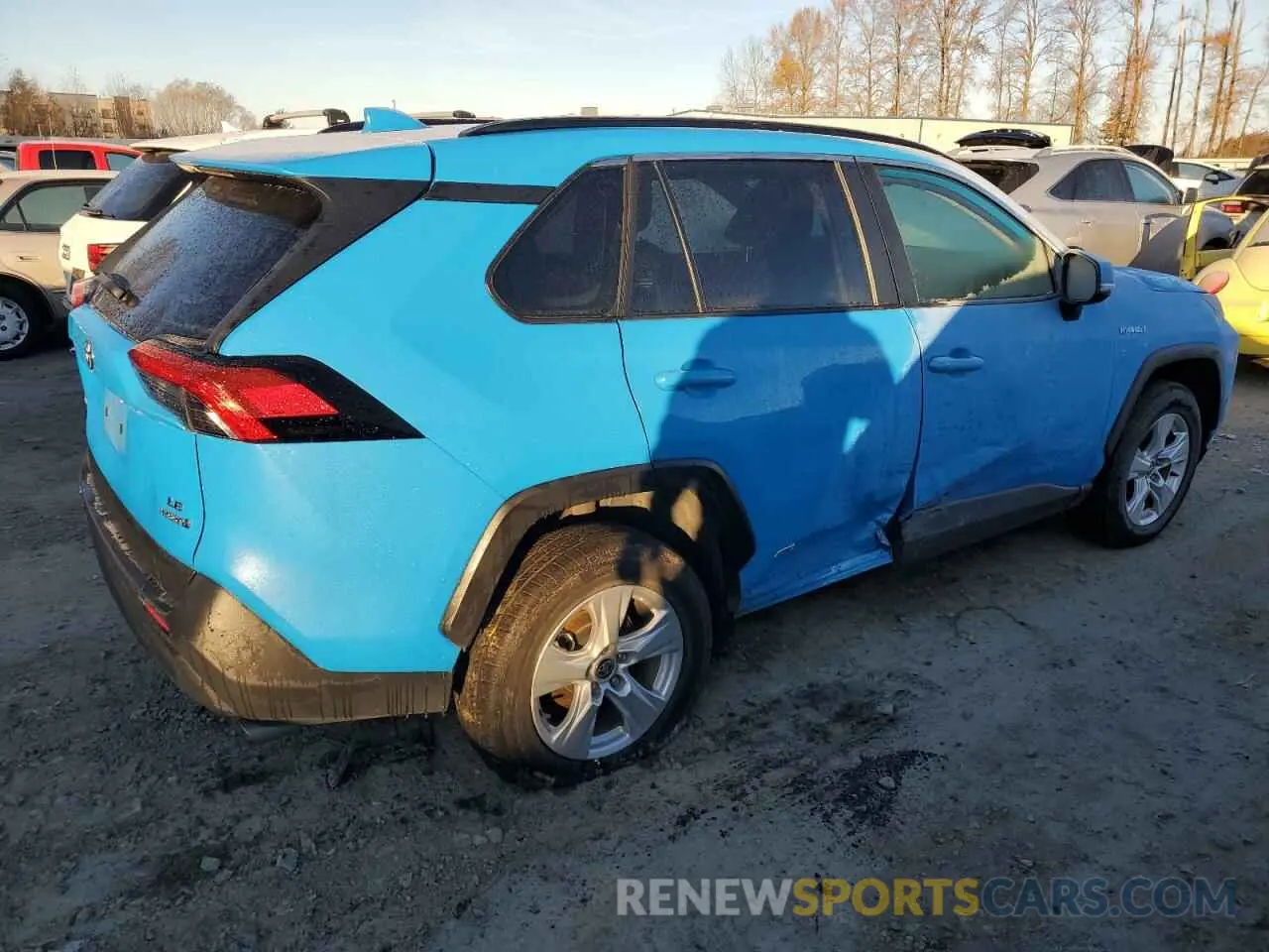 3 fotografías del automóvil dañado JTMMWRFV9LD063487 TOYOTA RAV4 2020