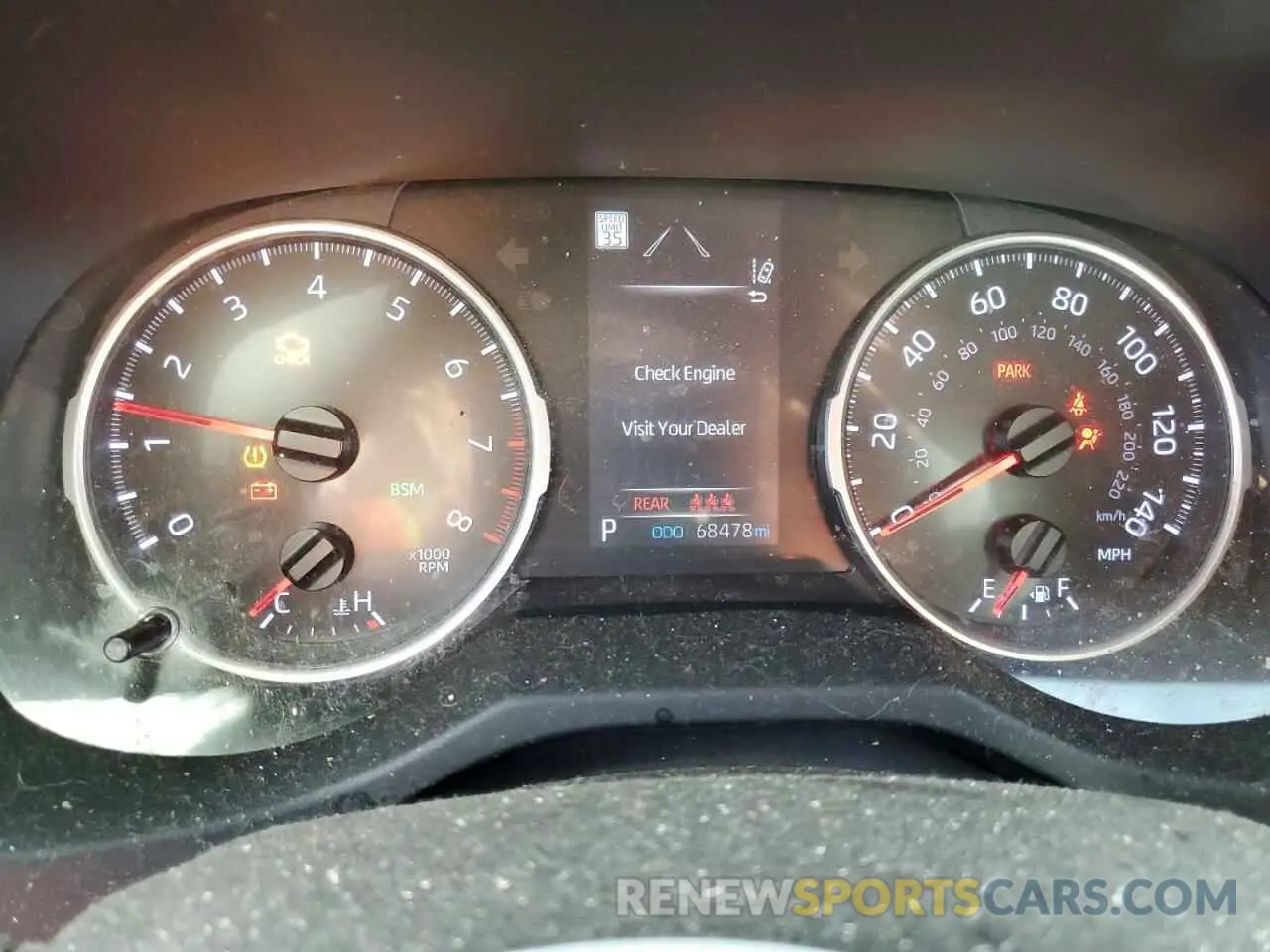 9 fotografías del automóvil dañado JTMP1RFV0LD051319 TOYOTA RAV4 2020