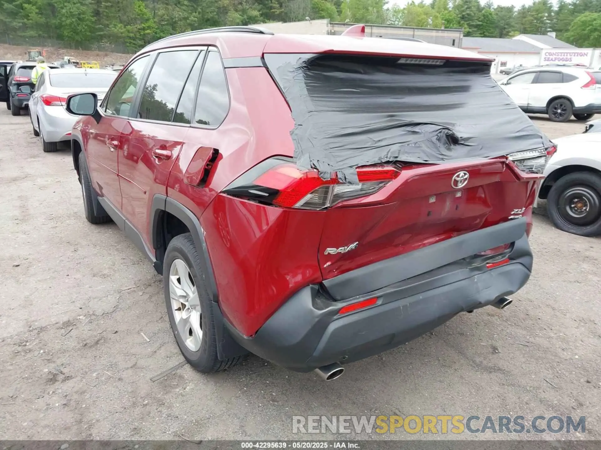 3 fotografías del automóvil dañado JTMP1RFV0LD529822 TOYOTA RAV4 2020