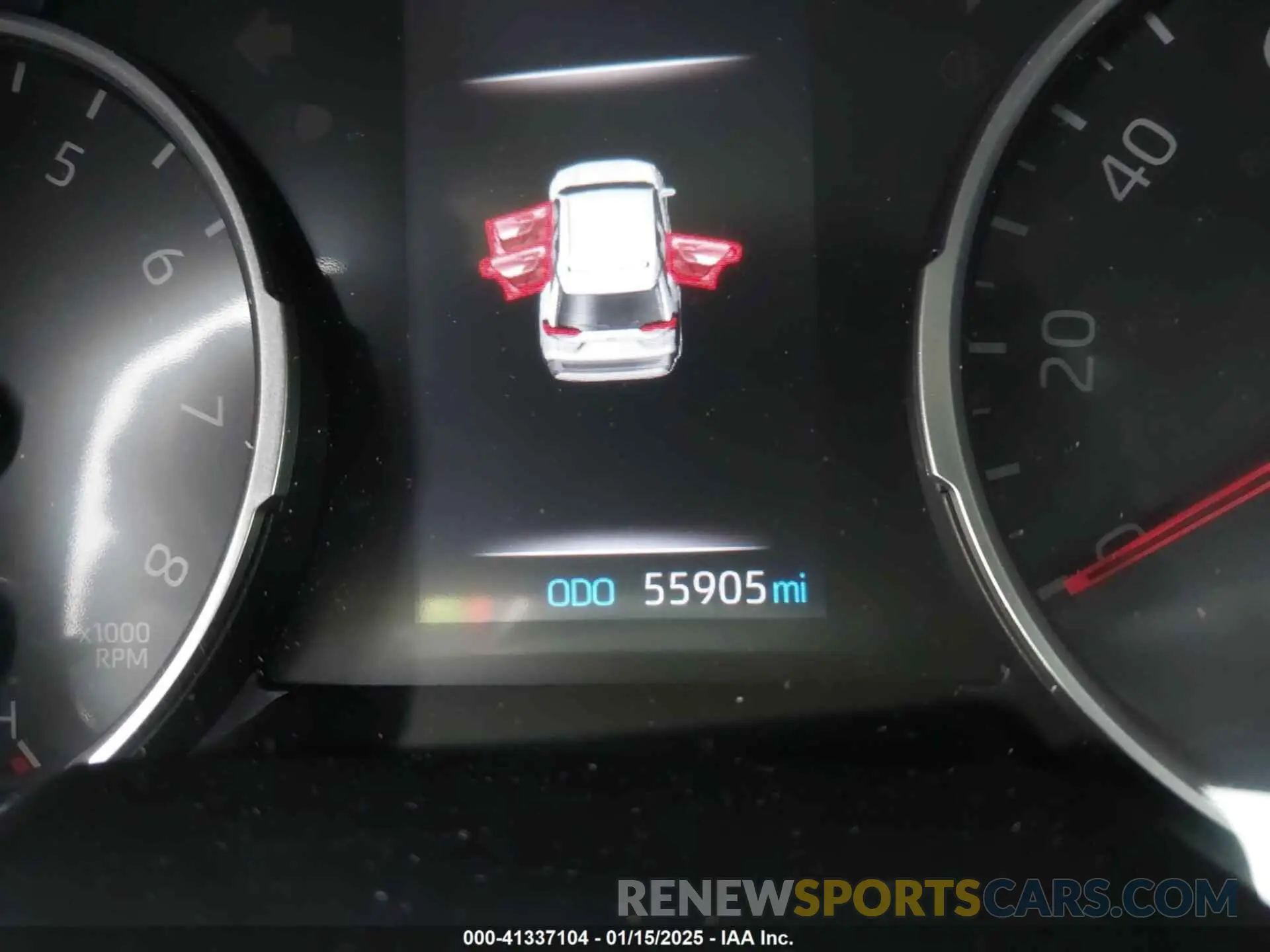 7 fotografías del automóvil dañado JTMP1RFV1LD055198 TOYOTA RAV4 2020