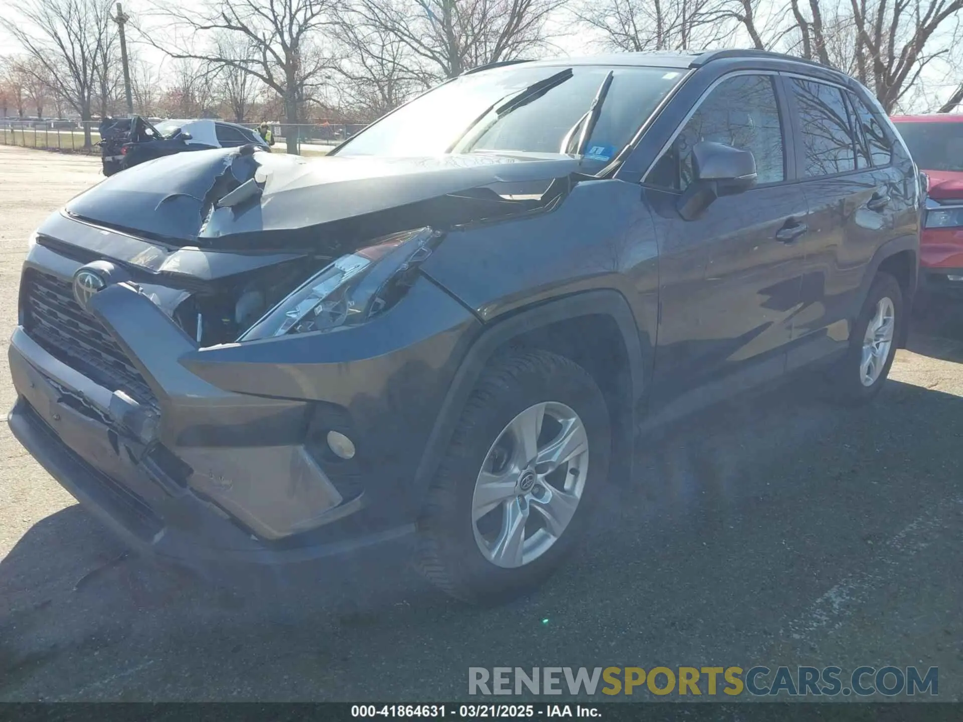 2 fotografías del automóvil dañado JTMP1RFV7LD526870 TOYOTA RAV4 2020