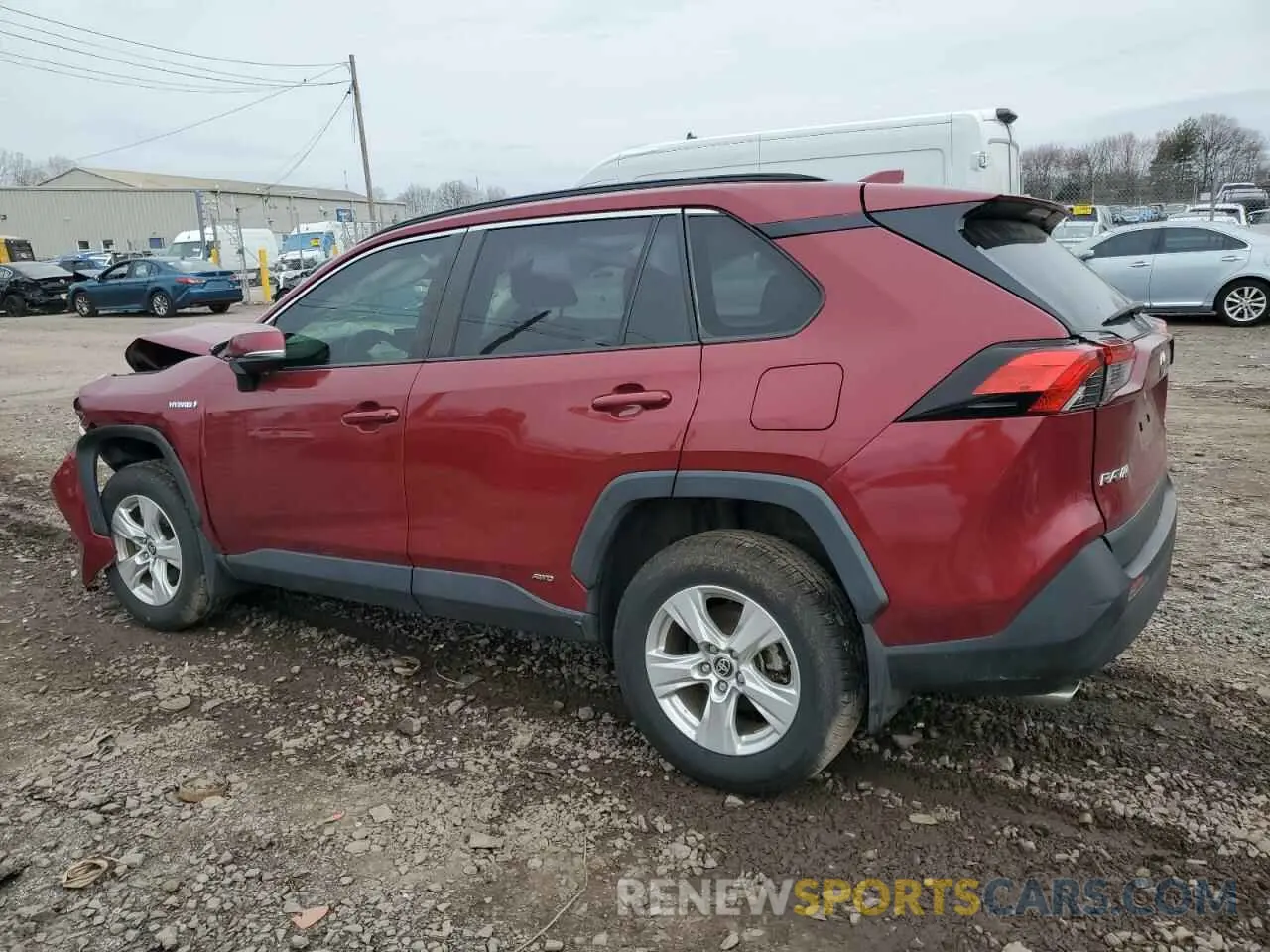 2 fotografías del automóvil dañado JTMRWRFV1LD057740 TOYOTA RAV4 2020