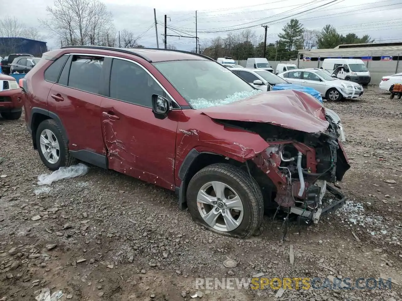 4 fotografías del automóvil dañado JTMRWRFV1LD057740 TOYOTA RAV4 2020