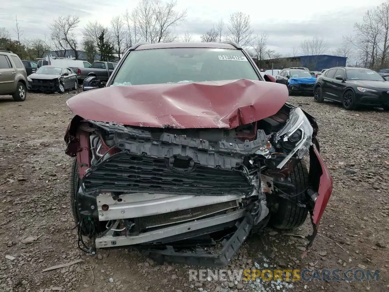 5 fotografías del automóvil dañado JTMRWRFV1LD057740 TOYOTA RAV4 2020