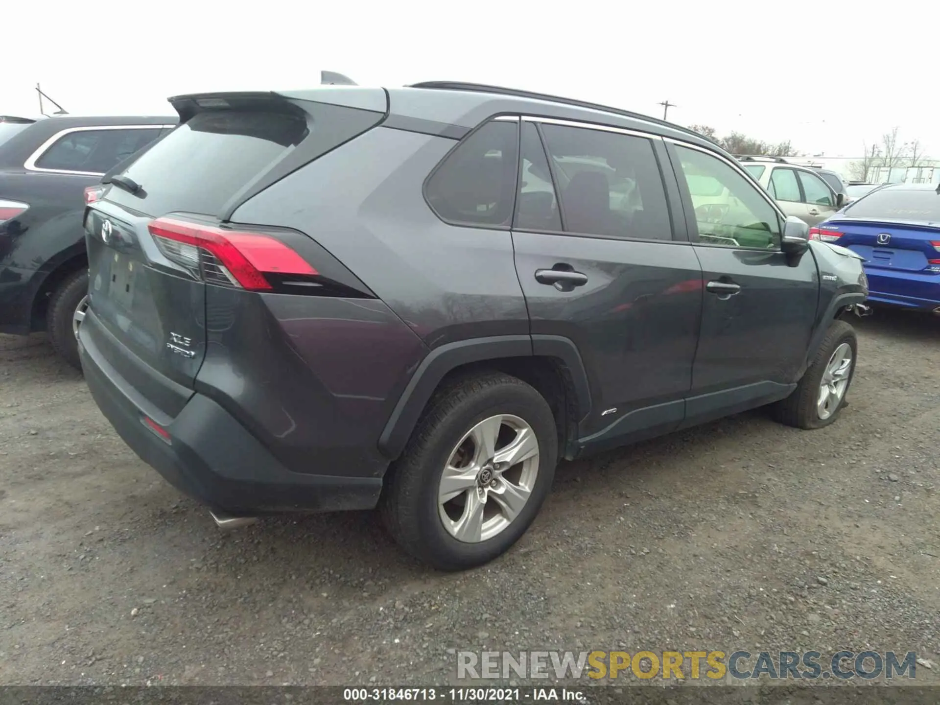 4 fotografías del automóvil dañado JTMRWRFV5LD043792 TOYOTA RAV4 2020